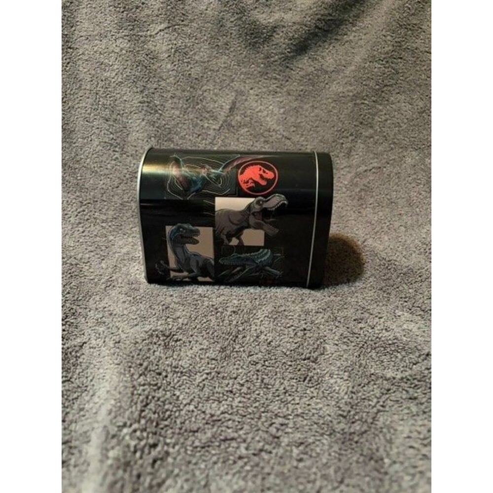Jurassic World Dinosaur Metal Tin Storage Box